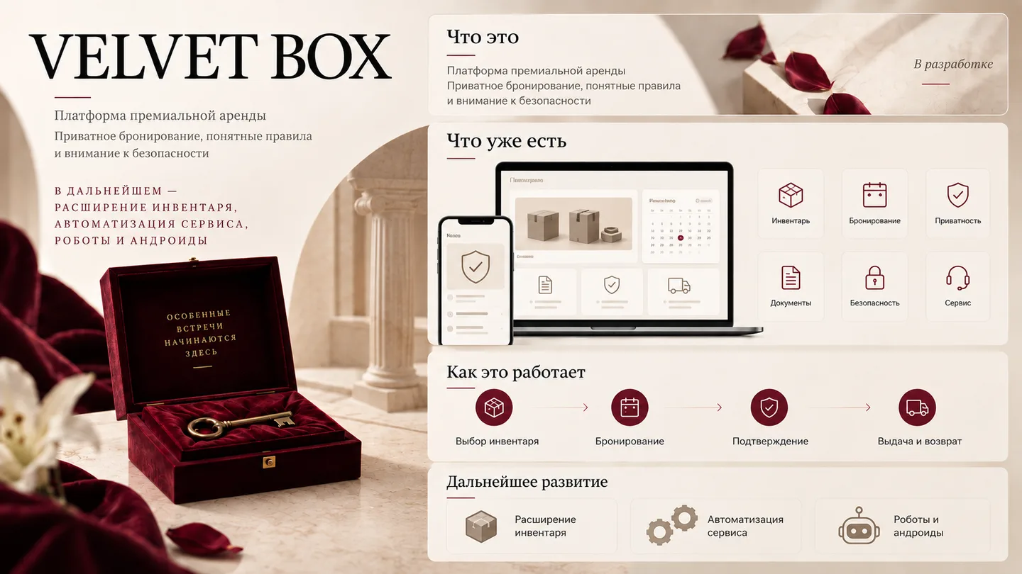 VELVET BOX — публичная версия проектного постера